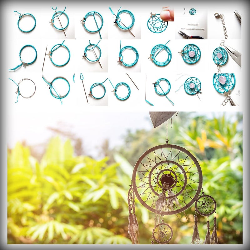 SUNTQ Macrame Hoops Ring for Dream Catcher Metal Crafts Round Brass Plated (Gold,Pack of 8) (10inch, Gold) - Image 3