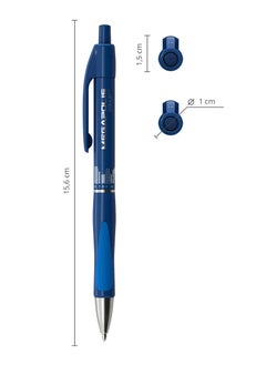 ErichKrause Retractable ballpoint pen MEGAPOLIS Concept Matic&Grip 0.7, Super Glide Technology, ink color: blue (blister 1 pc.)  - Image 4