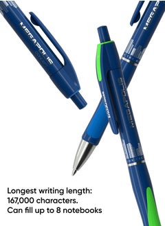 ErichKrause Retractable ballpoint pen MEGAPOLIS Concept Matic&Grip 0.7, Super Glide Technology, ink color: blue (blister 1 pc.)  - Image 5