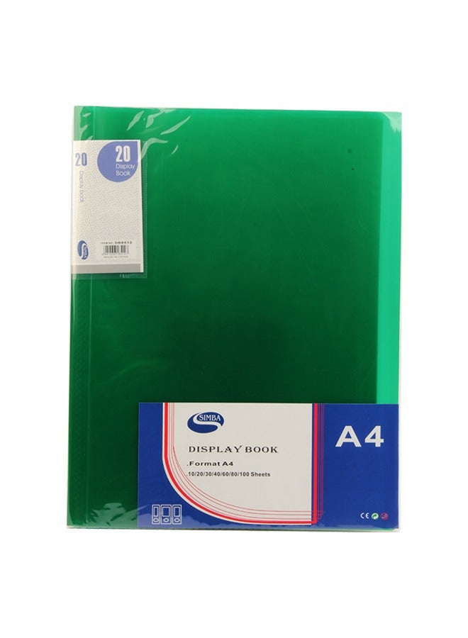 Simba Display book SIMBA A4 20 POCKETS 8512 