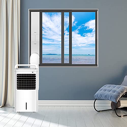 GOZFLVT Portable AC Window Vent Kit with 5inch Hose 6pcs Window Seal Kit for Portable Air Conditioner, Adjustable Sliding Window Kit Plate for AC Unit AC Window Seal Suitable for 5”/13 CM - Image 5