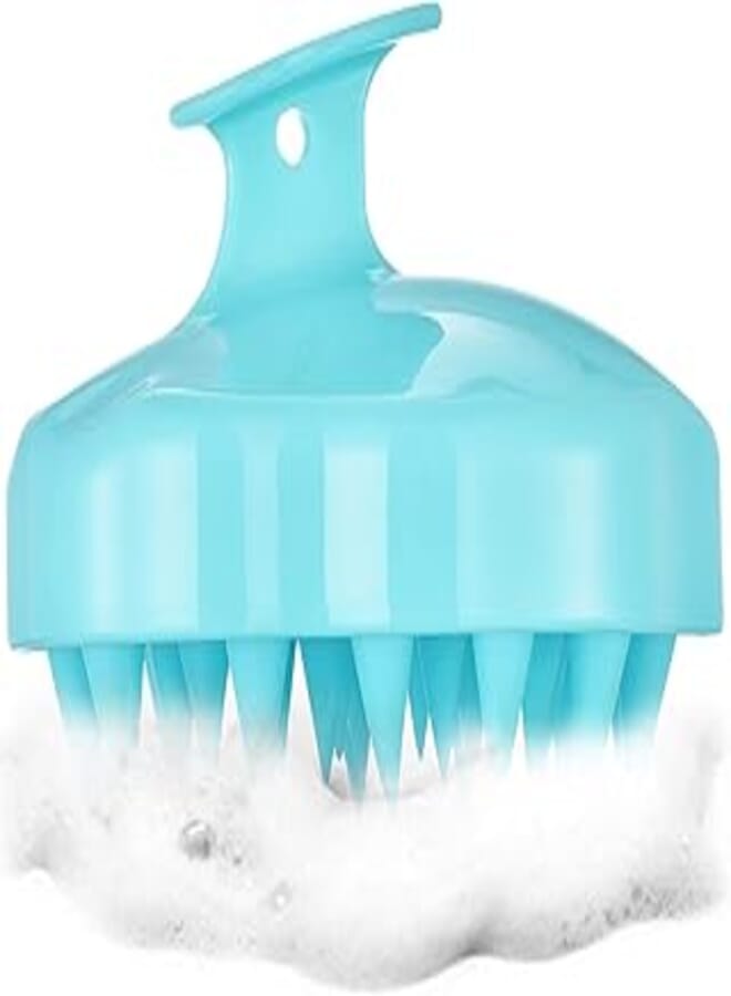 Gnker Gnker Scalp Massager Brush for Effective Hair Cleaning and Scalp Exfoliation - Perfect for Curly, Straight, and Thick Hair - Ideal for Relaxation and Stress Relief (Green) 