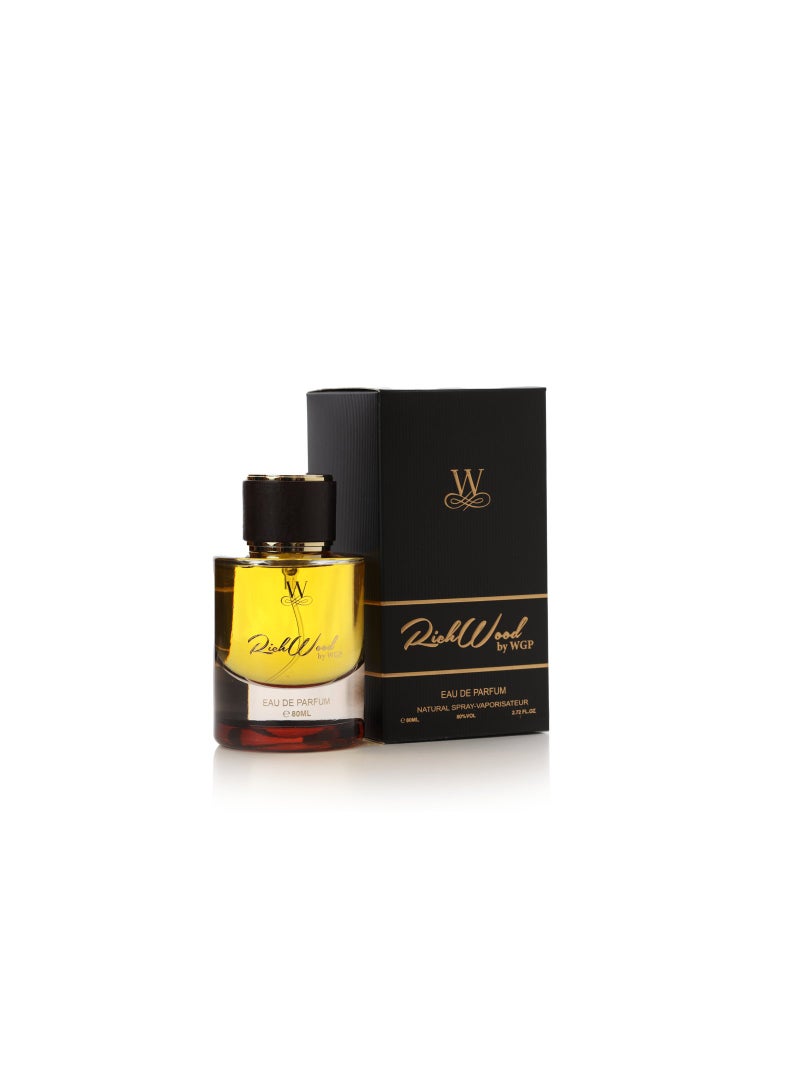 WORLD GOLDEN PERFUMES WORLD GOLDEN PERFUMES Rich Wood Eau De Parfum 80ml - Luxury Natural Spray  - Image 1