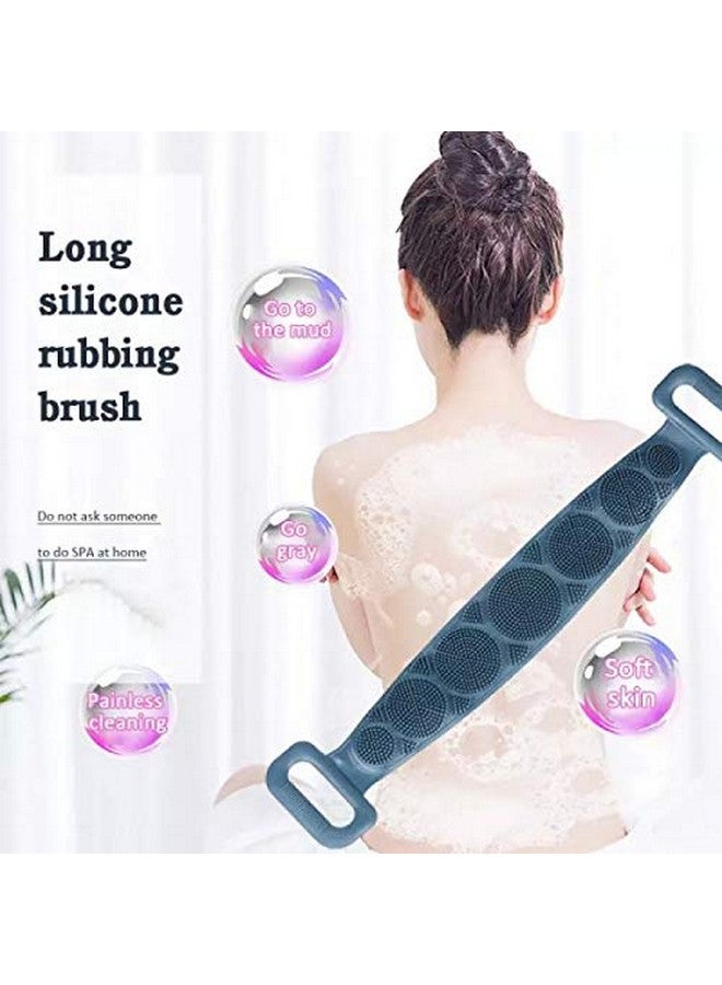 friendizana 4ever Silicone Body Back Scrubber, Double Side Bathing Brush for Skin Deep Cleaning Massage, Dead Skin Removal Exfoliating Belt for Shower, Easy to Clean, for Men & Women - Image 4