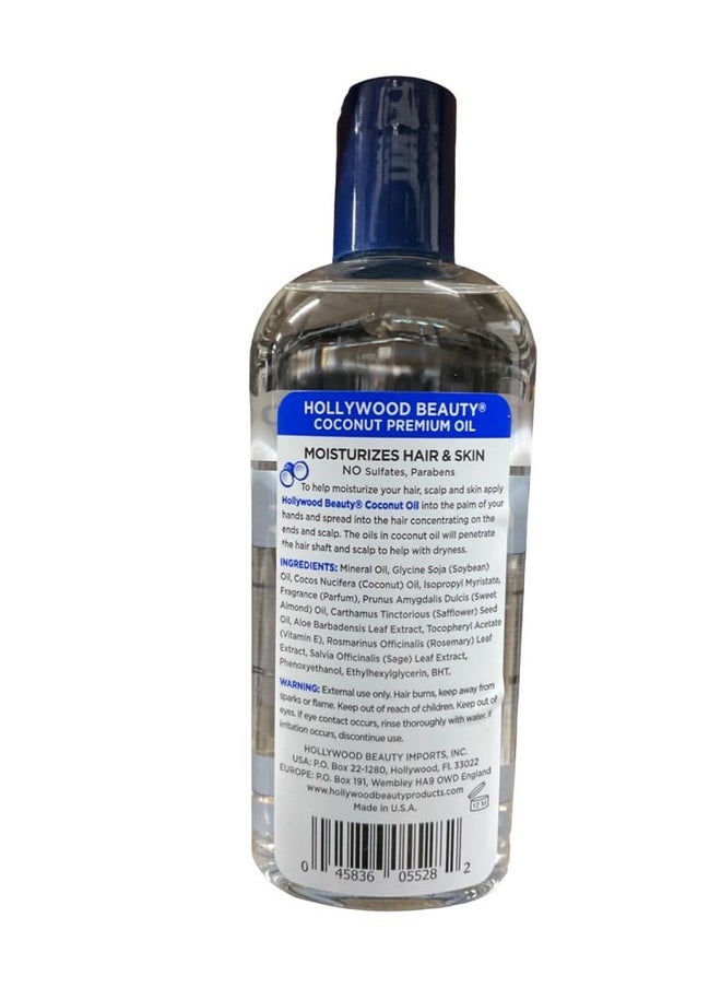Hollywood Beauty Hollywood Beauty Coconut Oil Moisturizes Hair & Skin 8 Oz  - Image 2