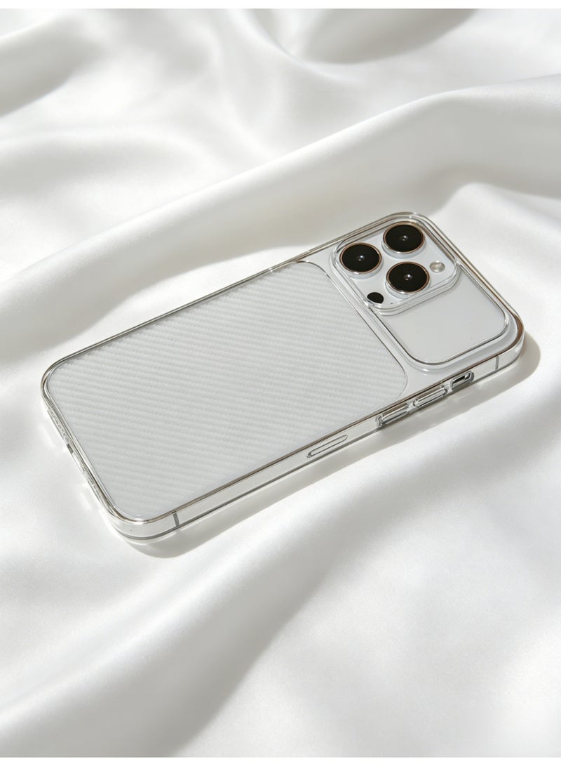 Transparent iPhone 13 Pro Max Case with Tactile Textured Grip - Image 3