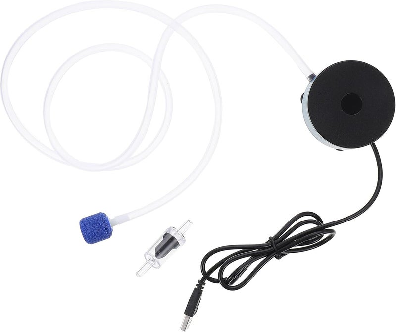 Aquarium Air Pump USB Oxygenation Pump for Fish Tank with Single Air Outlet 110v Aquarium Accessories for Home and Travel Use - Image 1