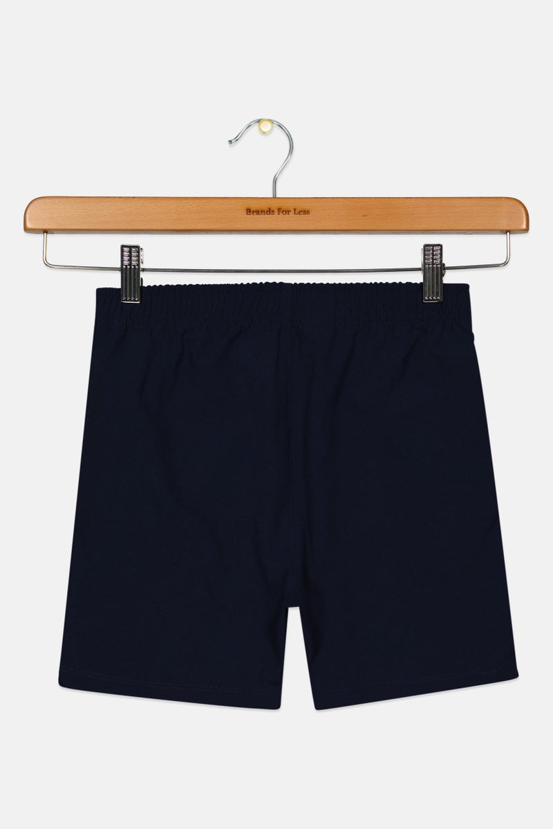 CASTORE Kids Boy Sportswear Fit Training Shorts, Navy Blue - Image 2