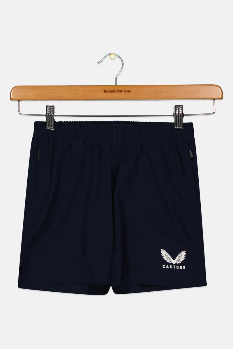 CASTORE Kids Boy Sportswear Fit Training Shorts, Navy Blue - Image 1