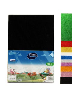 Simba SIMBA EVA FOAM ADHESIVE GLITTER 2 MM 10 COLORES PER PACKAGE A4 