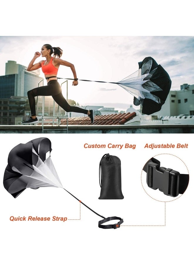 سلم المرونة معدات تدريب السرعة مجموعة سلم المرونة ، 12 مخروطات كرة القدم ، 4 عقبات ، حبل القفز ، تشغيل المظلة  كرة السلة كرة القدم معدات تدريب كرة القدم للأطفال والشباب والكبار - Image 4