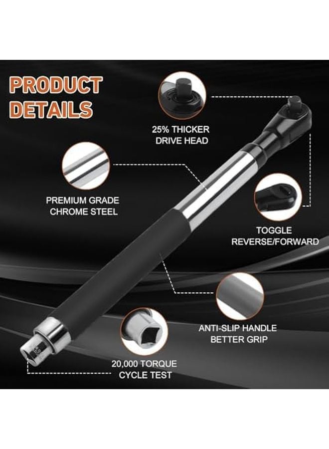 Offset Extension Wrench Impact Electric Ratchet Chain Drive Wrench Extender 1 2 Inch Drill Adapter Heavy Duty Slim Design For Tight Spaces Color D - Image 3