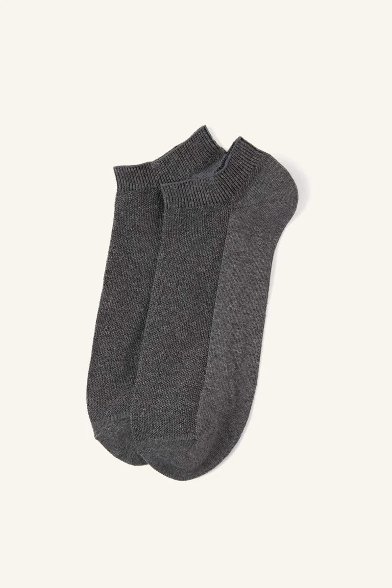 Defacto  Man 5 Piece Cotton Ankle Socks for Men | Best Price UAE