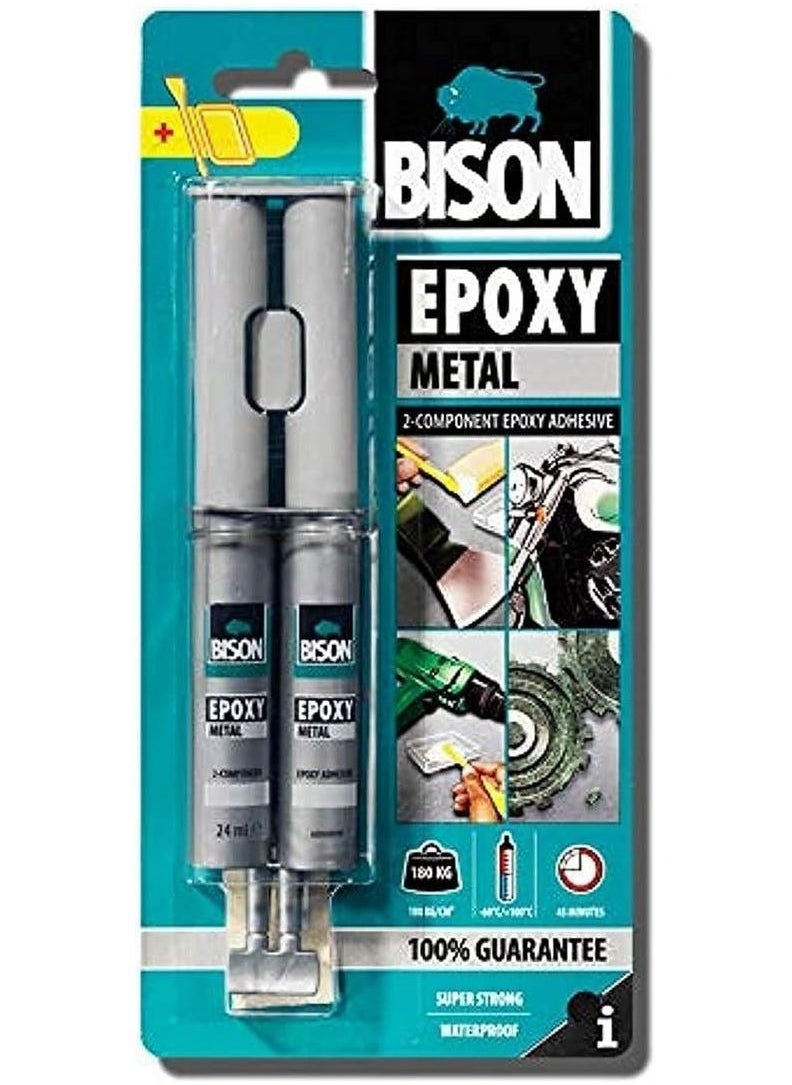 Bison Bison Epoxy Adhessive Two Component Ironclad & Metallic 24ml 
