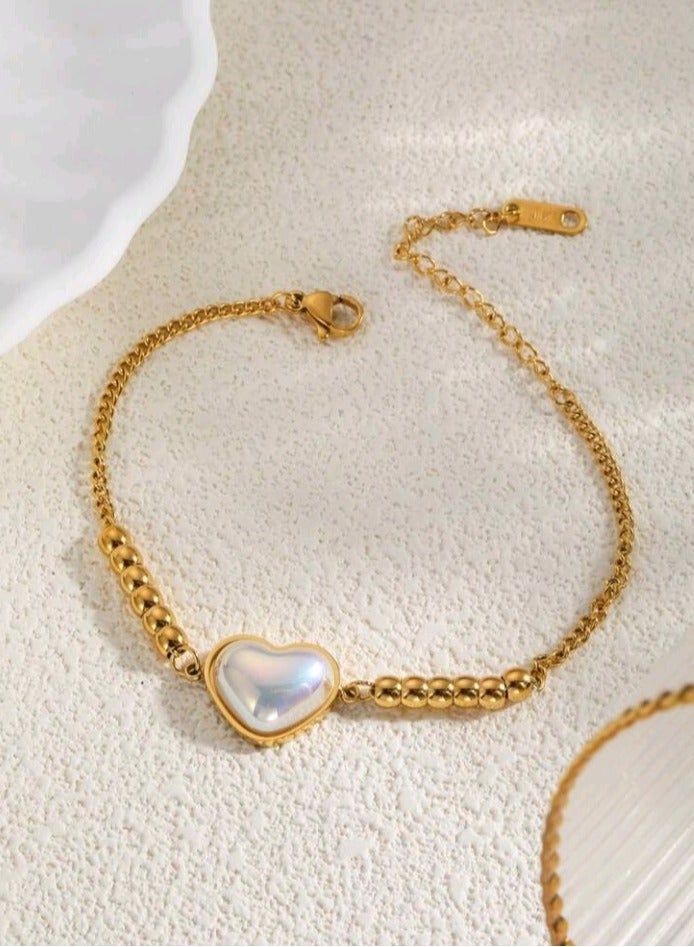 Attractives Trendy Stainless Steel Gold Plated Jewellery Set For Women - Image 4