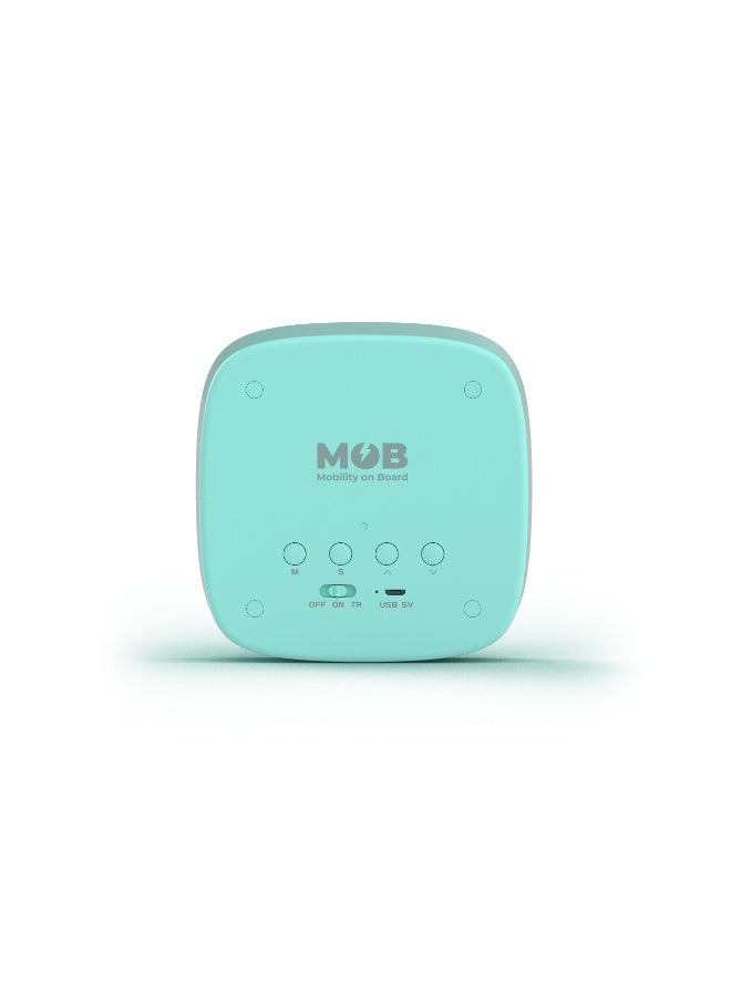 MOB Billy turquoise clock and night light with alarm function and modern design, suitable for bedrooms and children's rooms - Image 2