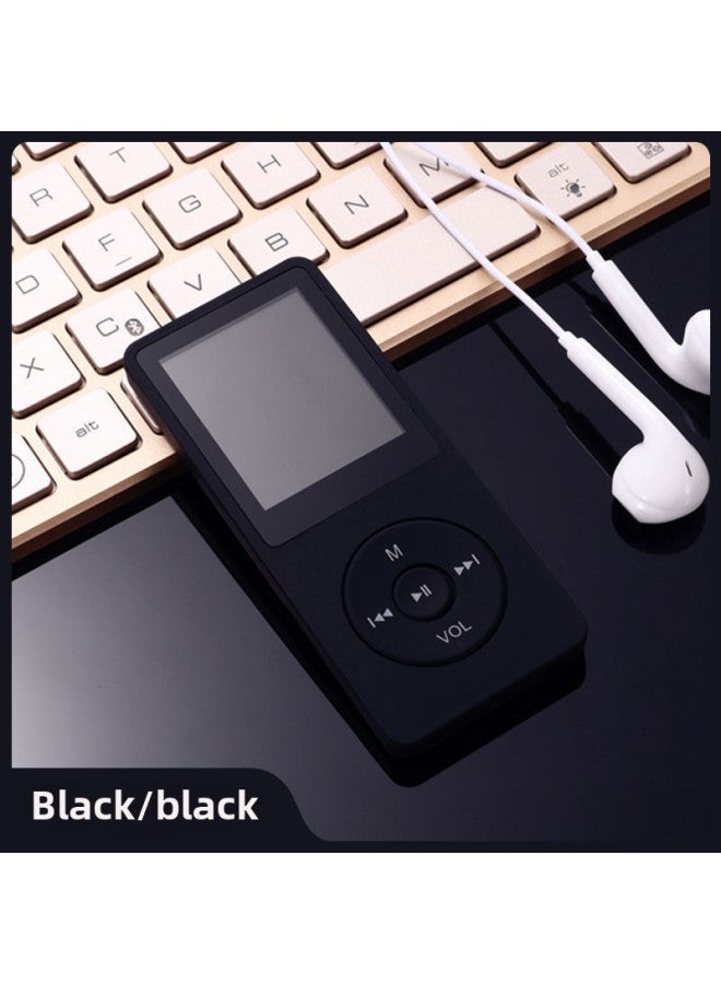 Mini Portable Mp3 Mp4 Music Player 1.8 Inch Screen Card Insertion Sports Music Player For Students-Body Color:Black 【band Out】】-Memory Capacity:Single Card 【without Memory】 Without Accessories - Image 1