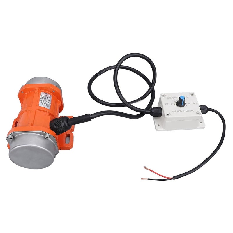 50W Aluminum Alloy Concrete Vibrator Motor 12V DC 4000RPM With Speed Controller IP65 - Image 1