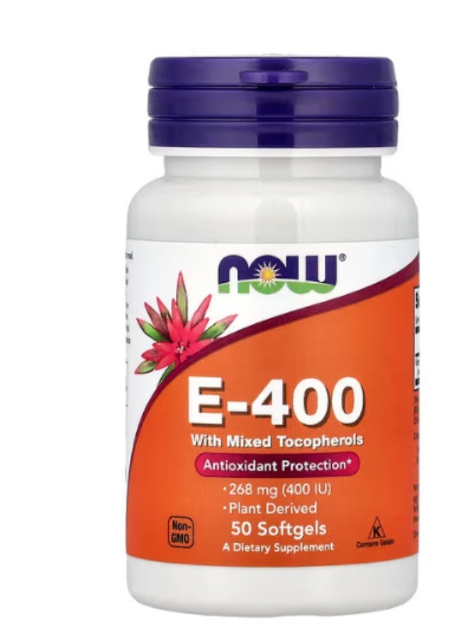 Now Natural Antioxidant Protection E-400 30pcs