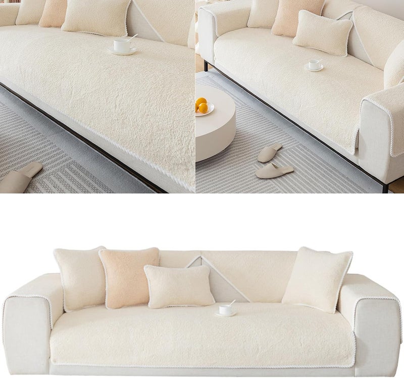 Short Plush Sofa Cover for Winter Warmth Living Room Enhancement Pet Sofa Pad - Image 2