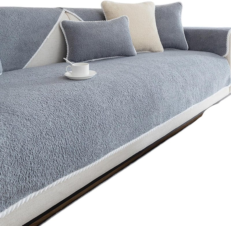 Short Plush Sofa Cover for Winter Warmth Living Room Enhancement Pet Sofa Pad - Image 5
