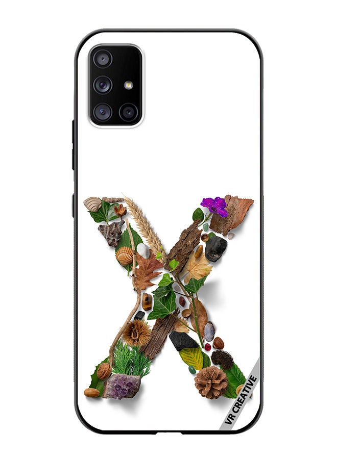 VR CREATIVE Protective Case Cover For Samsung Galaxy A71 5G Alphabet X Design Multicolour - Image 1