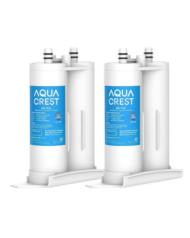 AquaCrest فلتر مياه ثلاجة AQUA CREST بديل لفرجيدير® وإلكتrolux® WF2CB®، PureSource2®، NGFC 2000، FC100، 1004-42-FA، كينمور 9916، 469911، 469916، 2 فلتر - Image 1