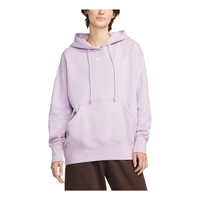 Nike (WMNS) Nike Phoenix Fleece Hoodie 'Lilac' - Image 1