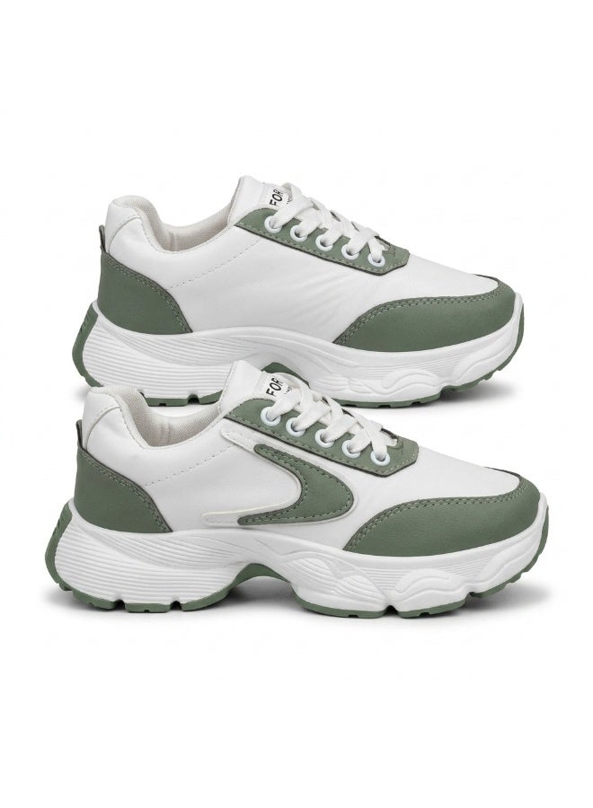 Vbranda A vibrant and stylish women's sneaker featuring a classic.L-22-WHITE - Image 1