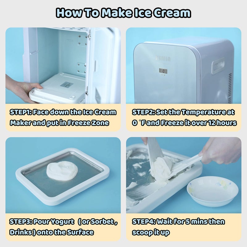 JoyMech JoyMech Instant Ice Cream Maker Ideal for Making Soft Serve Ice Cream Slushies Frozen Yogurt Sorbet Gelato Rolled Ice Cream  - Image 3