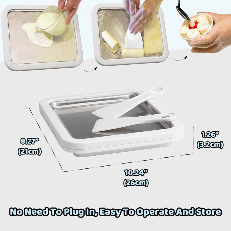 JoyMech JoyMech Instant Ice Cream Maker Ideal for Making Soft Serve Ice Cream Slushies Frozen Yogurt Sorbet Gelato Rolled Ice Cream  - Image 4
