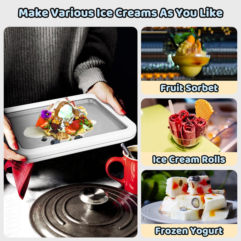 JoyMech JoyMech Instant Ice Cream Maker Ideal for Making Soft Serve Ice Cream Slushies Frozen Yogurt Sorbet Gelato Rolled Ice Cream  - Image 2