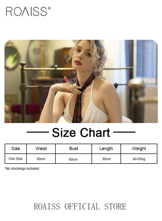 roaiss Women's Underwear Women's Lace Hollow Splicing Set Cute Pure Student Outfit - Image 2