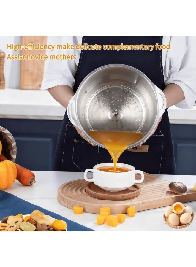 آر إيه أف 5 لتر طاحونة لحوم كهربائية من الفولاذ المقاوم للصدأ وقطاعة خضار، طاحونة لحوم كهربائية من الفولاذ المقاوم للصدأ بسرعتين، محضر طعام، قطاعة مطبخ، خفاقة بيض، مفرمة خضروات وثوم - Image 5