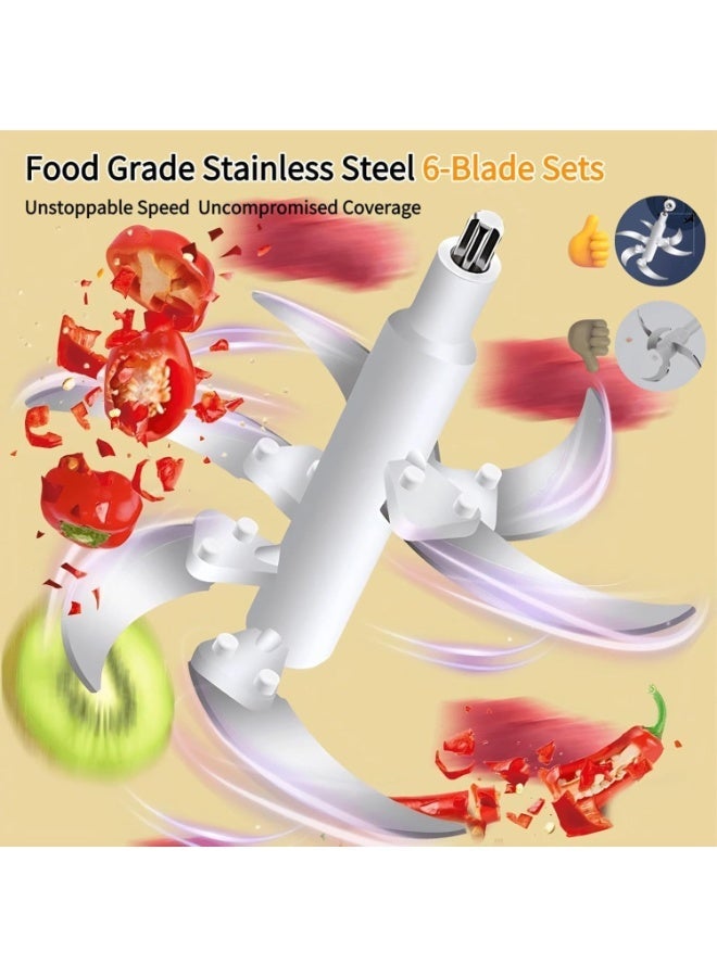 آر إيه أف 5 لتر طاحونة لحوم كهربائية من الفولاذ المقاوم للصدأ وقطاعة خضار، طاحونة لحوم كهربائية من الفولاذ المقاوم للصدأ بسرعتين، محضر طعام، قطاعة مطبخ، خفاقة بيض، مفرمة خضروات وثوم - Image 3