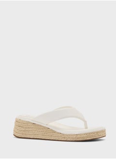 Ginger Thong Detail Mid Wedge Sandal  - Image 2