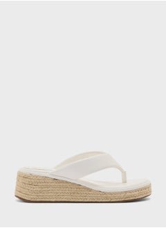 Thong Detail Mid Wedge Sandal