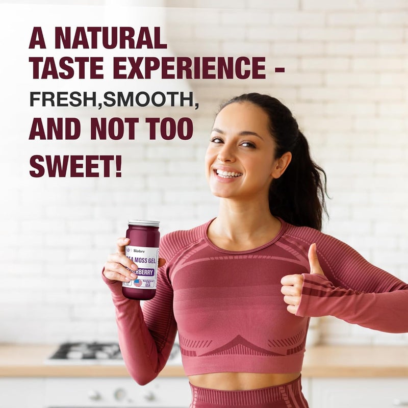 Biolore Sea Moss Gel - Elderberry 16oz, Wildcrafted Irish Seamoss with Essential Vitamins & Trace Minerals, Vegan Superfood Made in USA - Image 2