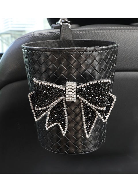 Car Trash Can, Car Trash Bag, Car dustbin, Waterproof Garbage Can, Multipurpose Trash Bin for Car, Diamond