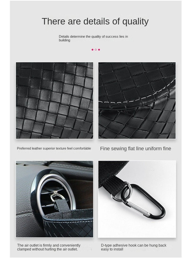 Car Trash Can, Car Trash Bag, Car dustbin, Waterproof Garbage Can, Multipurpose Trash Bin for Car, Diamond