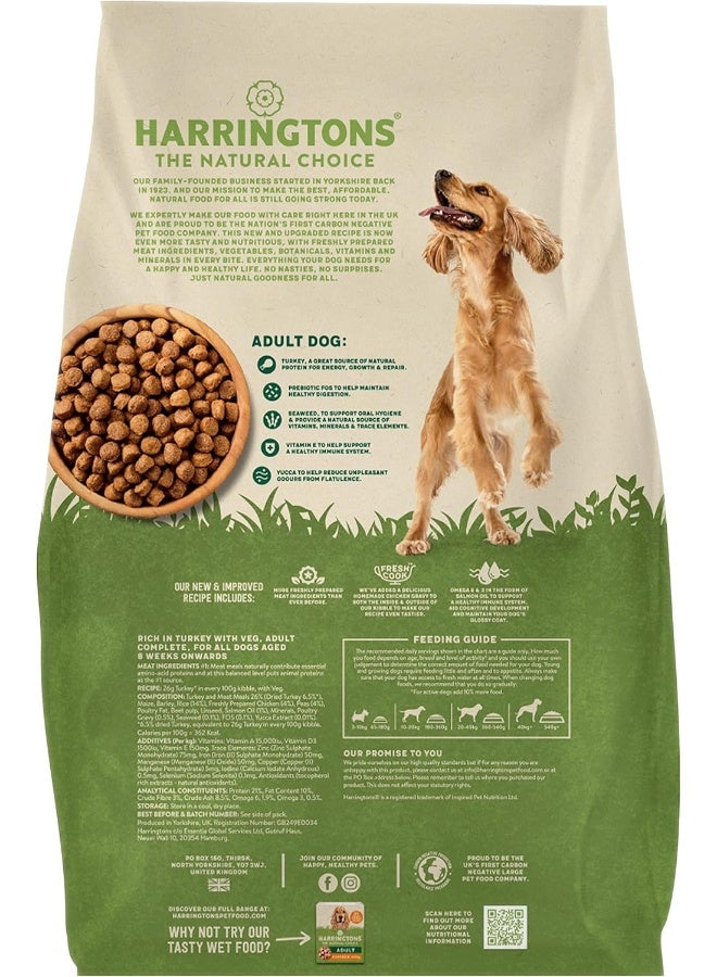 Harringtons Complete Dry Adult Dog Food Turkey & Veg 15 kg - Image 3
