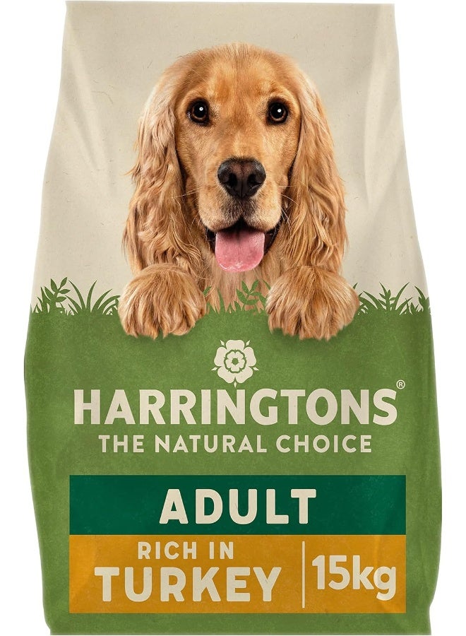 Harringtons Complete Dry Adult Dog Food Turkey & Veg 15 kg - Image 1