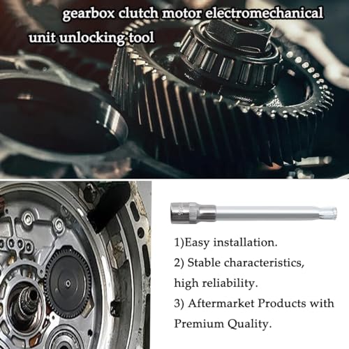 XTPTFABS Gearbox Clutch Motor Electromechanical Unit Unlocking Tool Dual Clutch Transmission Clutch Motor Electromechanical Unit Unlock Tool 14 Spline with 1/4" Drive fit for Ford Mercedes Chery Geely - Image 2