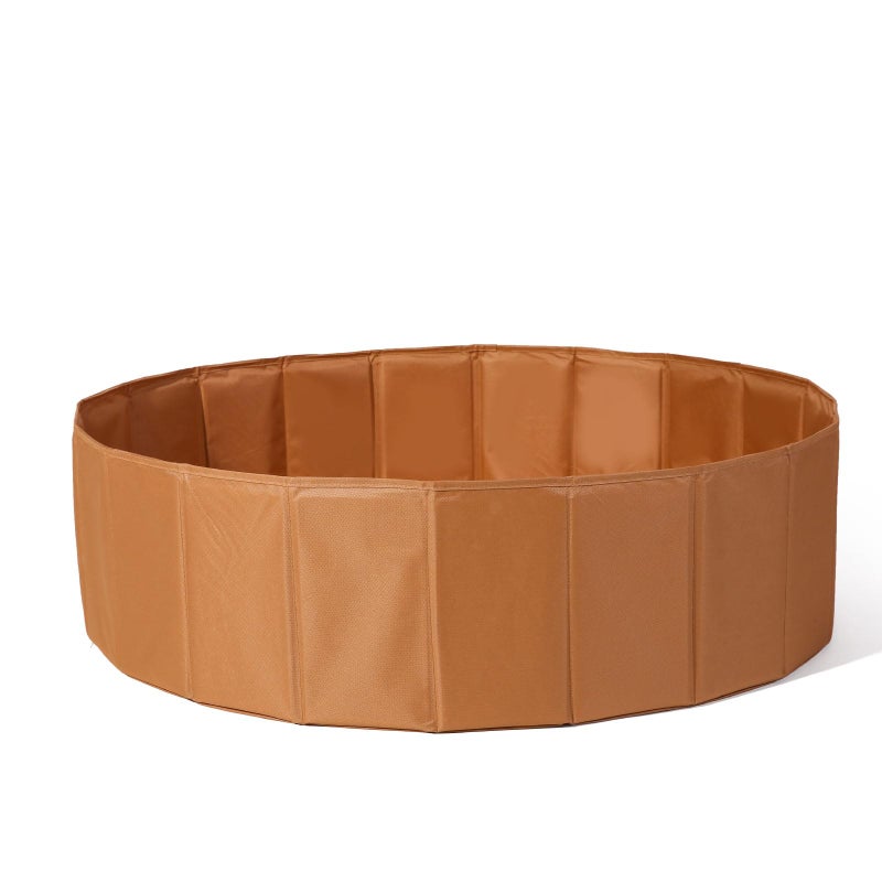 TRENDPLAY Ball Pit for Toddlers Babies Dogs Cats Iinfant Children Foldable Ball Pits Play Tent Crawl Playpen Ball Pool with Storage Bag Surprise for Boys Girls Festival Balls Not Included Brown - Image 3