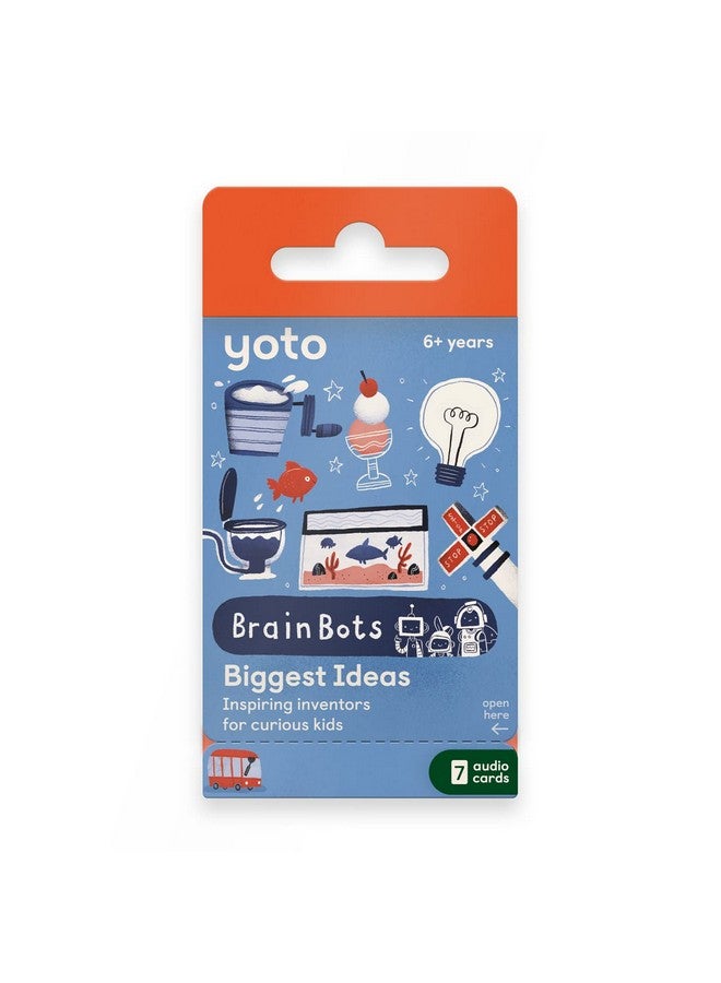 YOTO YOTO BrainBots: Biggest Ideas - 7 Audio Cards for Use with Player & Mini All-in-1 Audio Device, Educational & Screen-Free Listening with Fun Stories for Learning & Interactive Quizzes, Ages 6+ - Image 1
