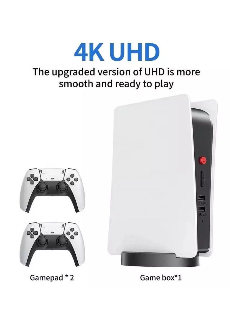 MOCOM - M5 Video Game Box With Consoles 2.4G Wireless Controller Game Station, 4K HD Output Retro Classic Video Game Console upto 15000 Games Arcade Game Station - Image 1