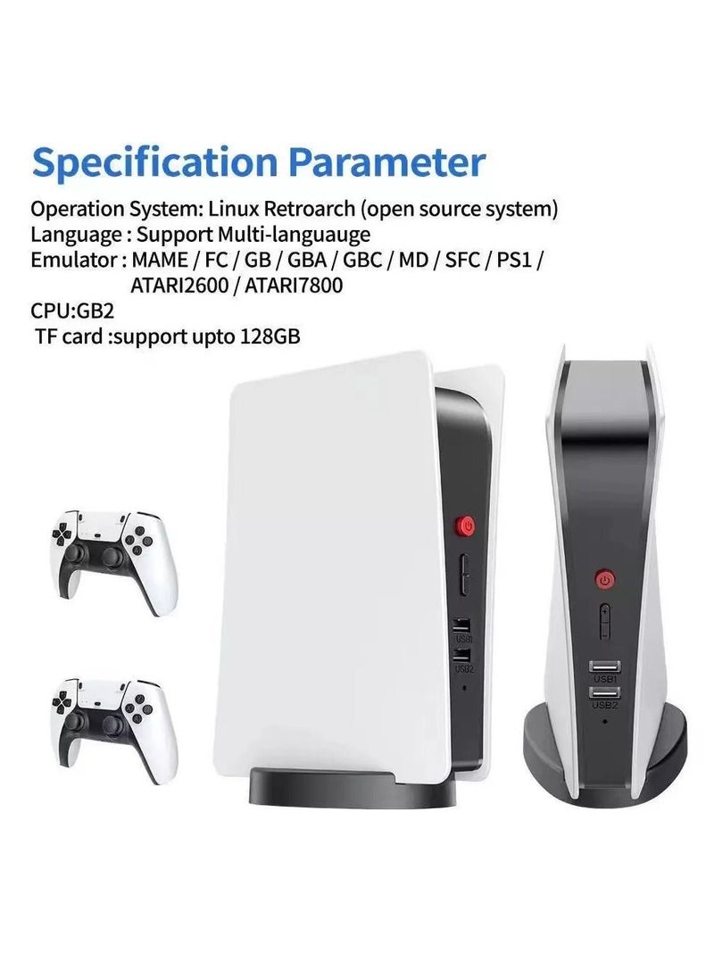 MOCOM - M5 Video Game Box With Consoles 2.4G Wireless Controller Game Station, 4K HD Output Retro Classic Video Game Console upto 15000 Games Arcade Game Station - Image 1