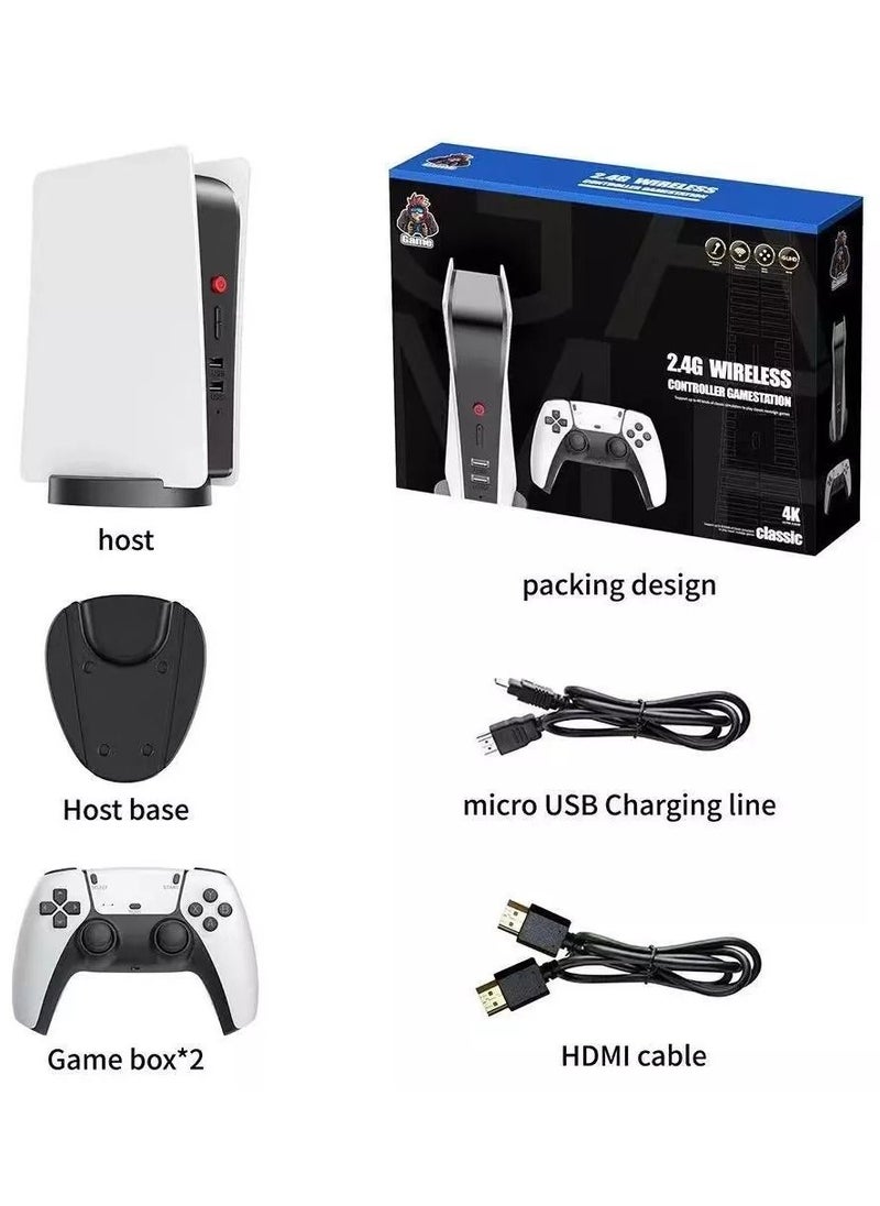 MOCOM - M5 Video Game Box With Consoles 2.4G Wireless Controller Game Station, 4K HD Output Retro Classic Video Game Console upto 15000 Games Arcade Game Station - Image 1
