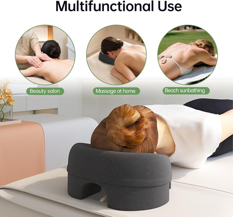 UTJZIB Face Down Pillow for Massage - Headrest Face Pillow for Bed, Stomach Sleeping, Prone Sleepers, Post-Eye Surgery Recovery, and Sunbathing Enthusiasts. - Image 4