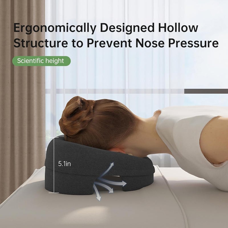 UTJZIB Face Down Pillow for Massage - Headrest Face Pillow for Bed, Stomach Sleeping, Prone Sleepers, Post-Eye Surgery Recovery, and Sunbathing Enthusiasts. - Image 3